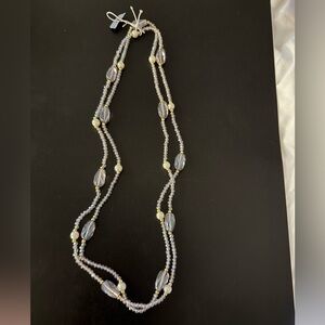 Elegant Pearl and Lavender Necklace- short and/or long by Jacqueline Kent